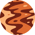 Orange planet