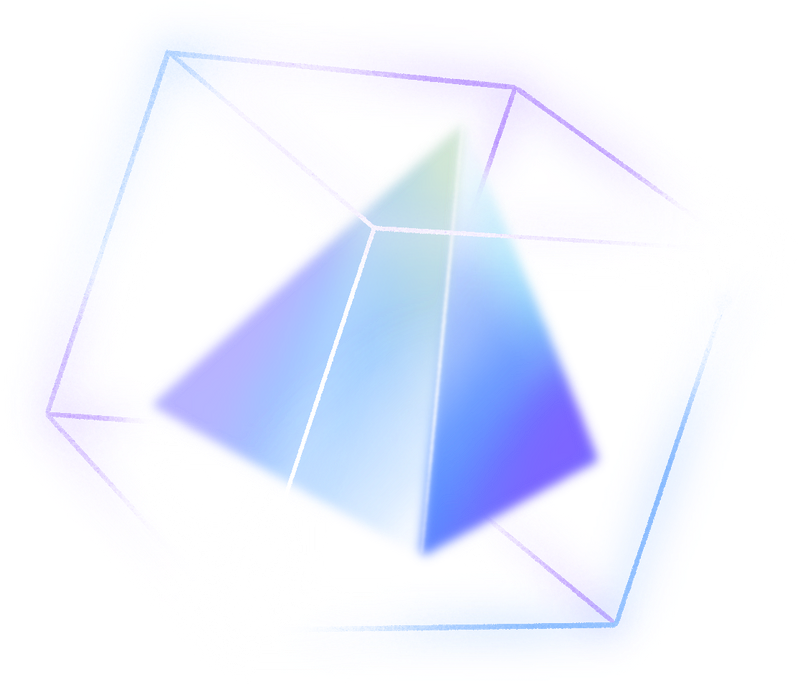 Right floating cube